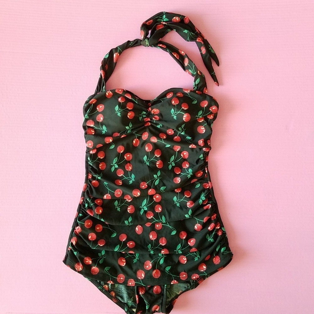 Esther Williams Cherry Print Swimsuit🍒